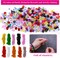 Bead Bracelet Making Kit, Bead Friendship Bracelets Kit with Pony Beads Letter Beads Charm Beads and Elastic String for Bracelet and Jewelry Making Rainbow Colors